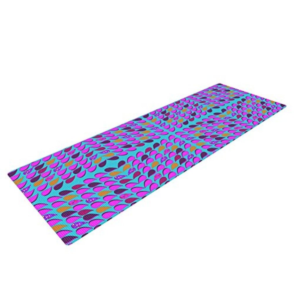 Purple Pink Paisley Exercise Yoga Mat